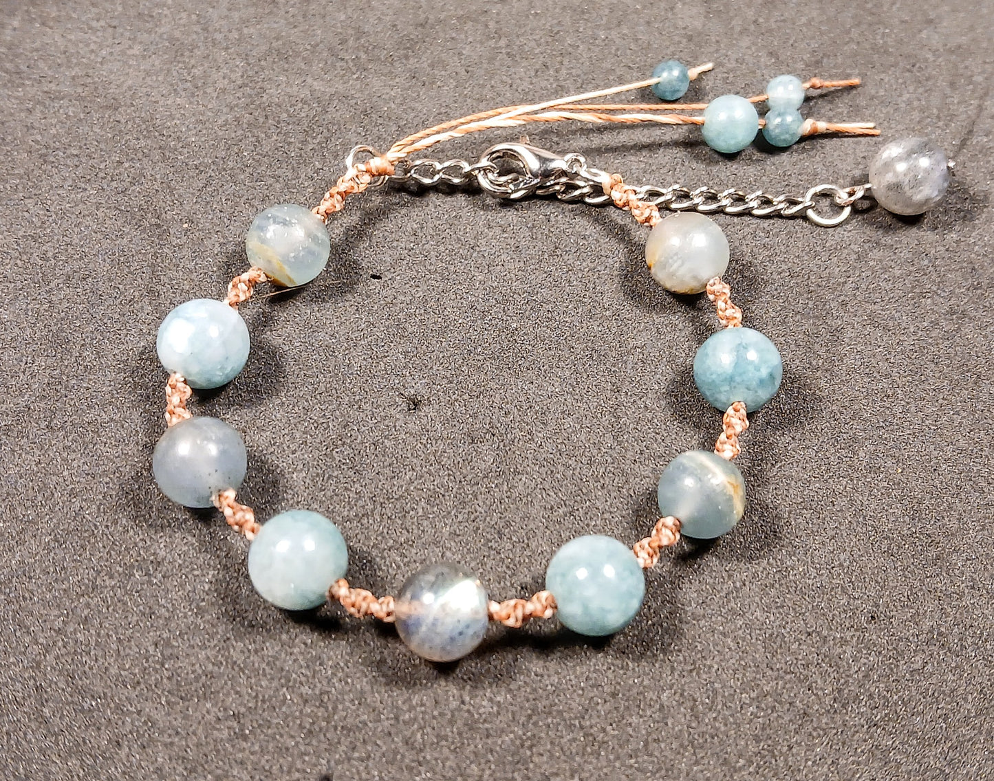 Labradorite, Blue Angelite & Blue Calcite