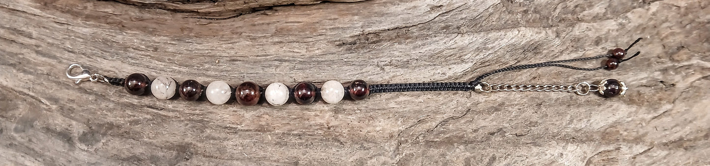 Garnet & Tormalated Quartz
