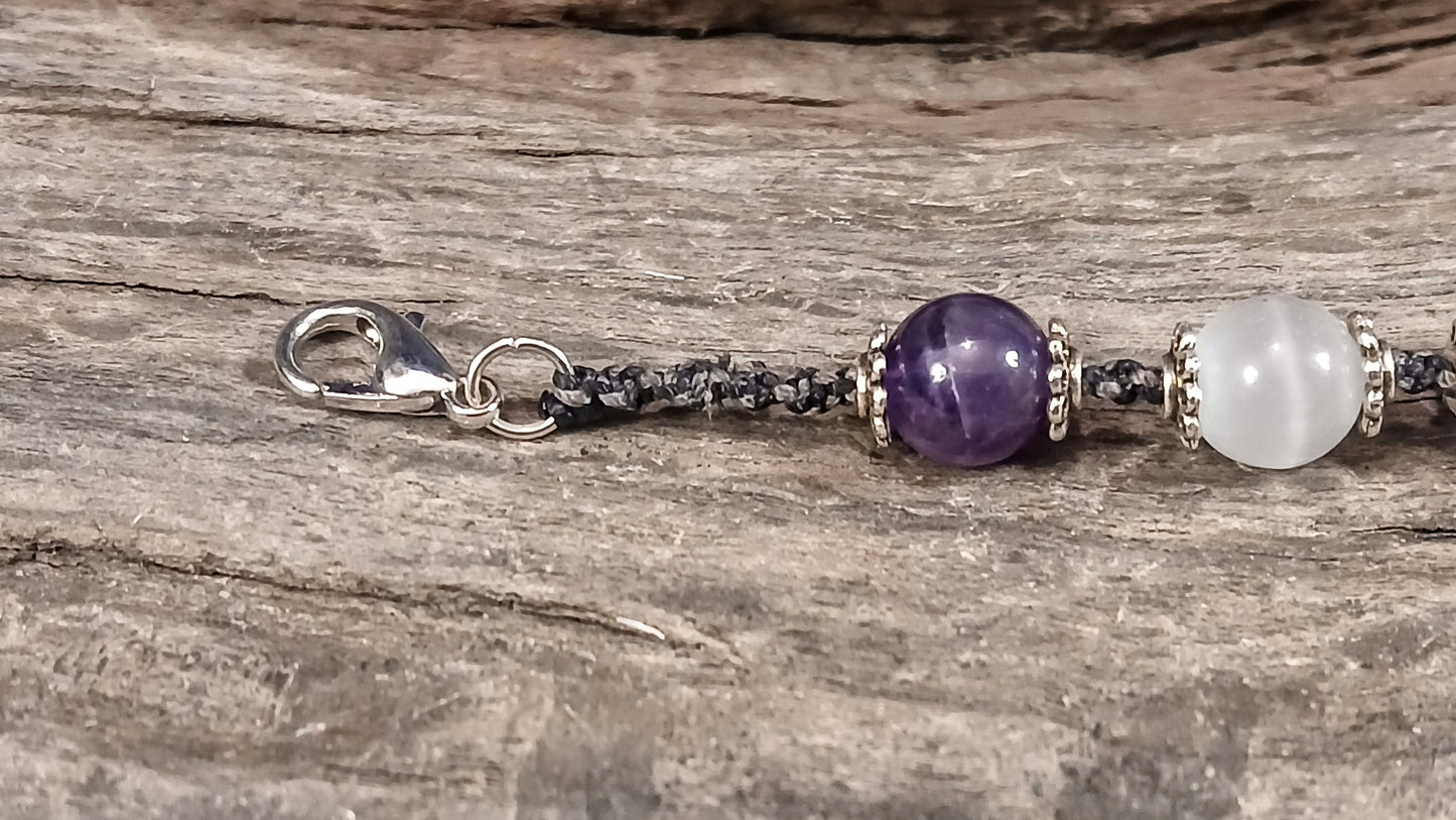 Amethyst & Satin Spar