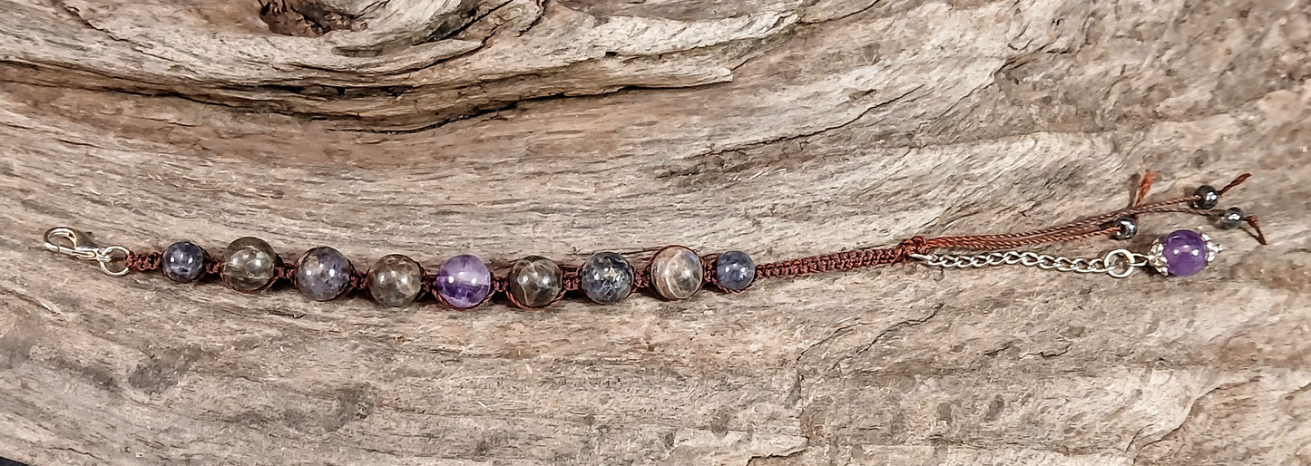 Amethyst, Iolite & Coffee Spectralite