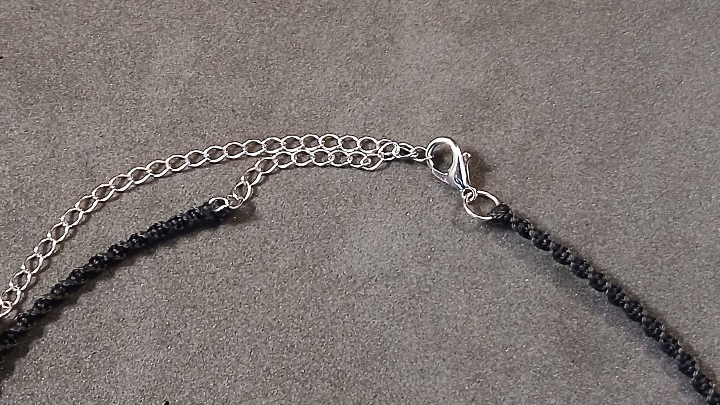 Silver Sheen Obsidian Choker/Collar