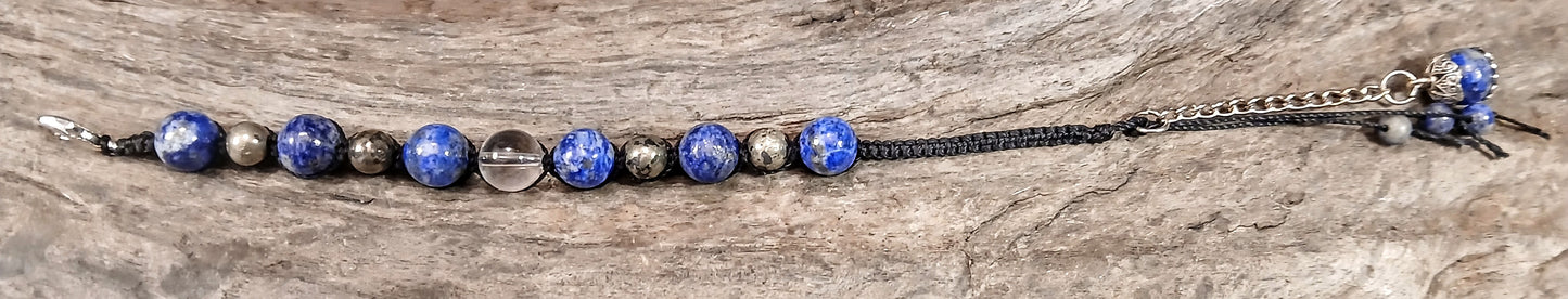 Himalayan Clear Quartz, Lapis Lazuli and Pyrite