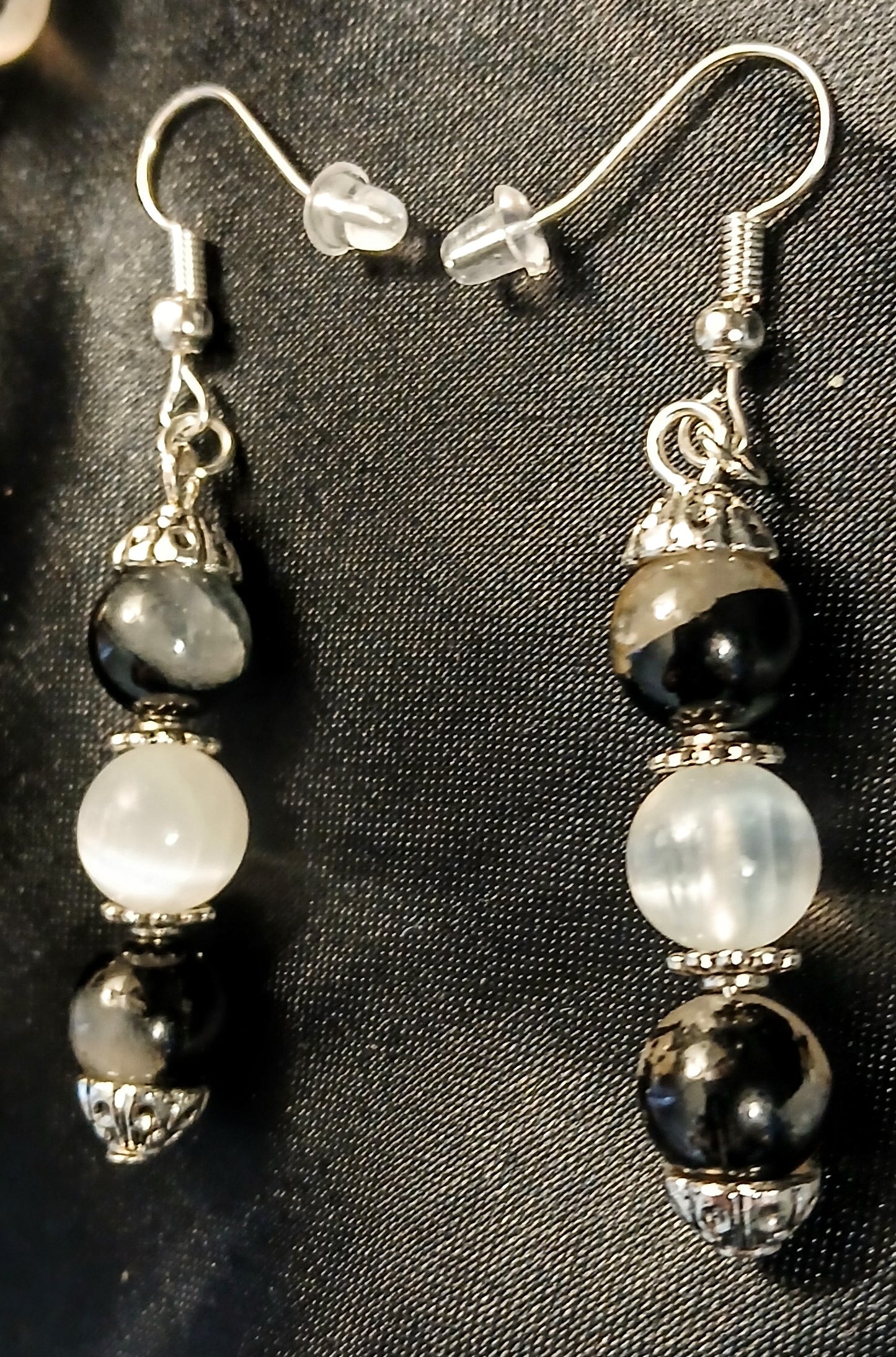 Black Tormaline & Selenite with Quartz Set