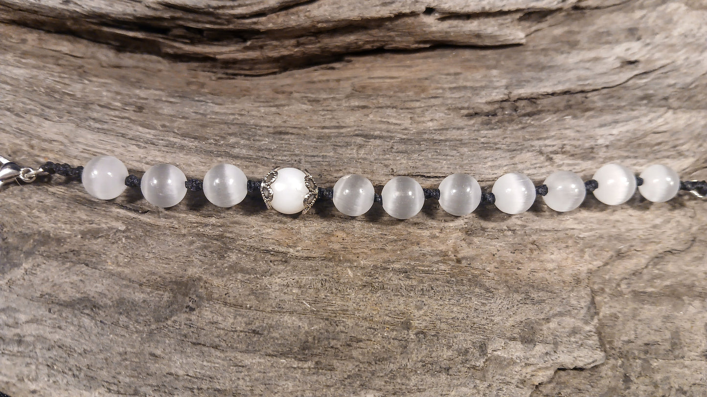 White Moonstone & Satin Spar