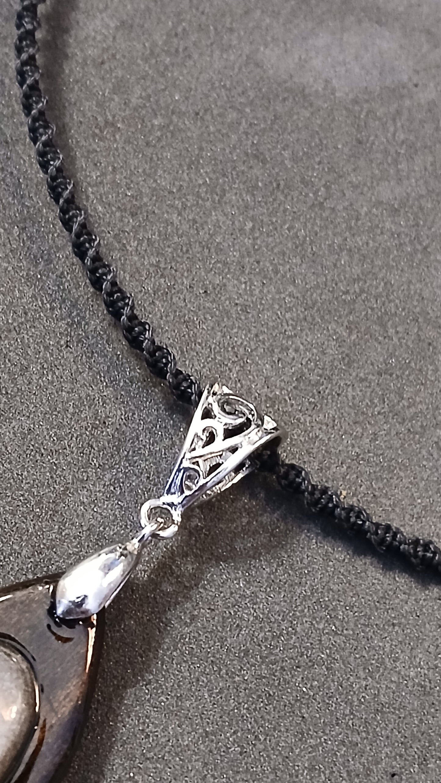 Silver Sheen Obsidian Choker/Collar