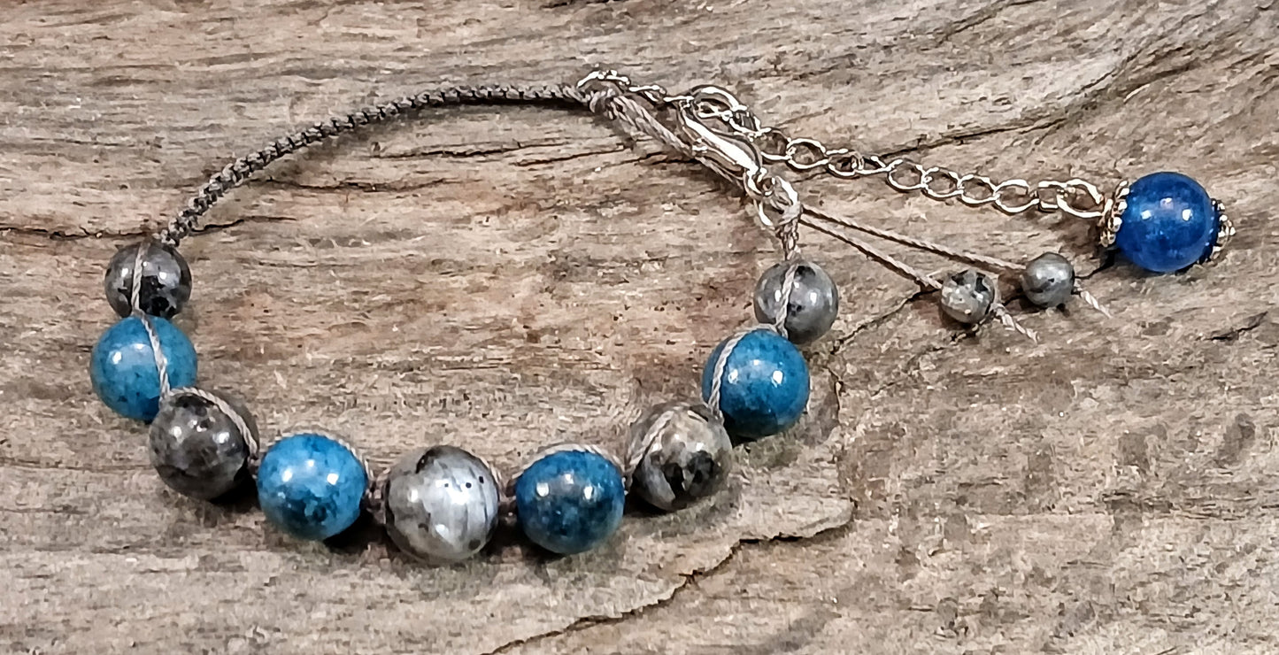Larvikite & Blue Apatite