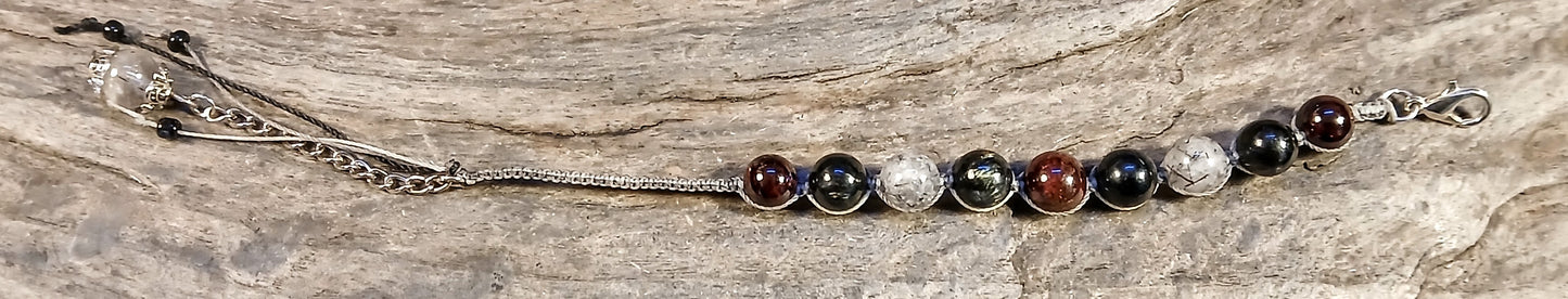 Garnet, Arfvedsonite, Tormalated Quartz