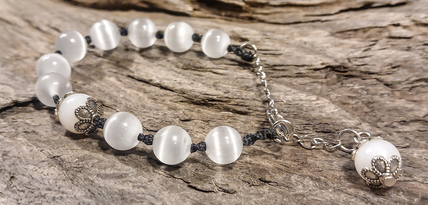 White Moonstone & Satin Spar