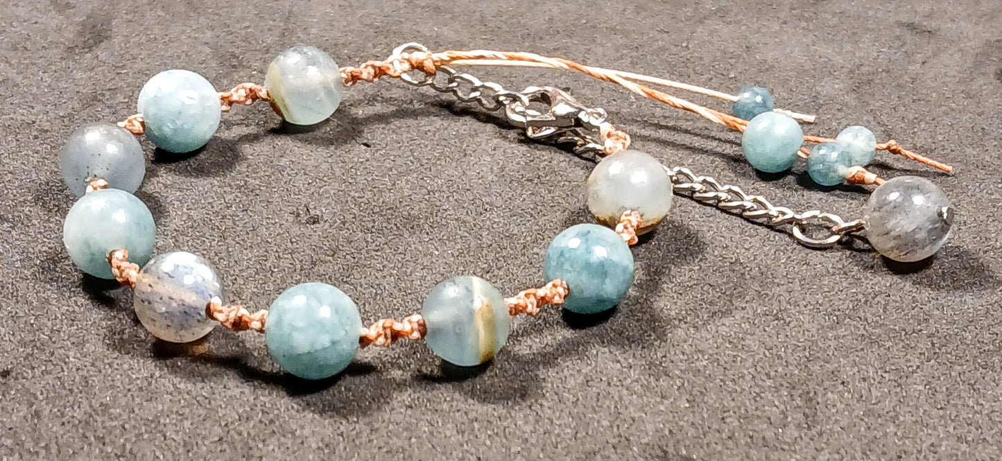 Labradorite, Blue Angelite & Blue Calcite