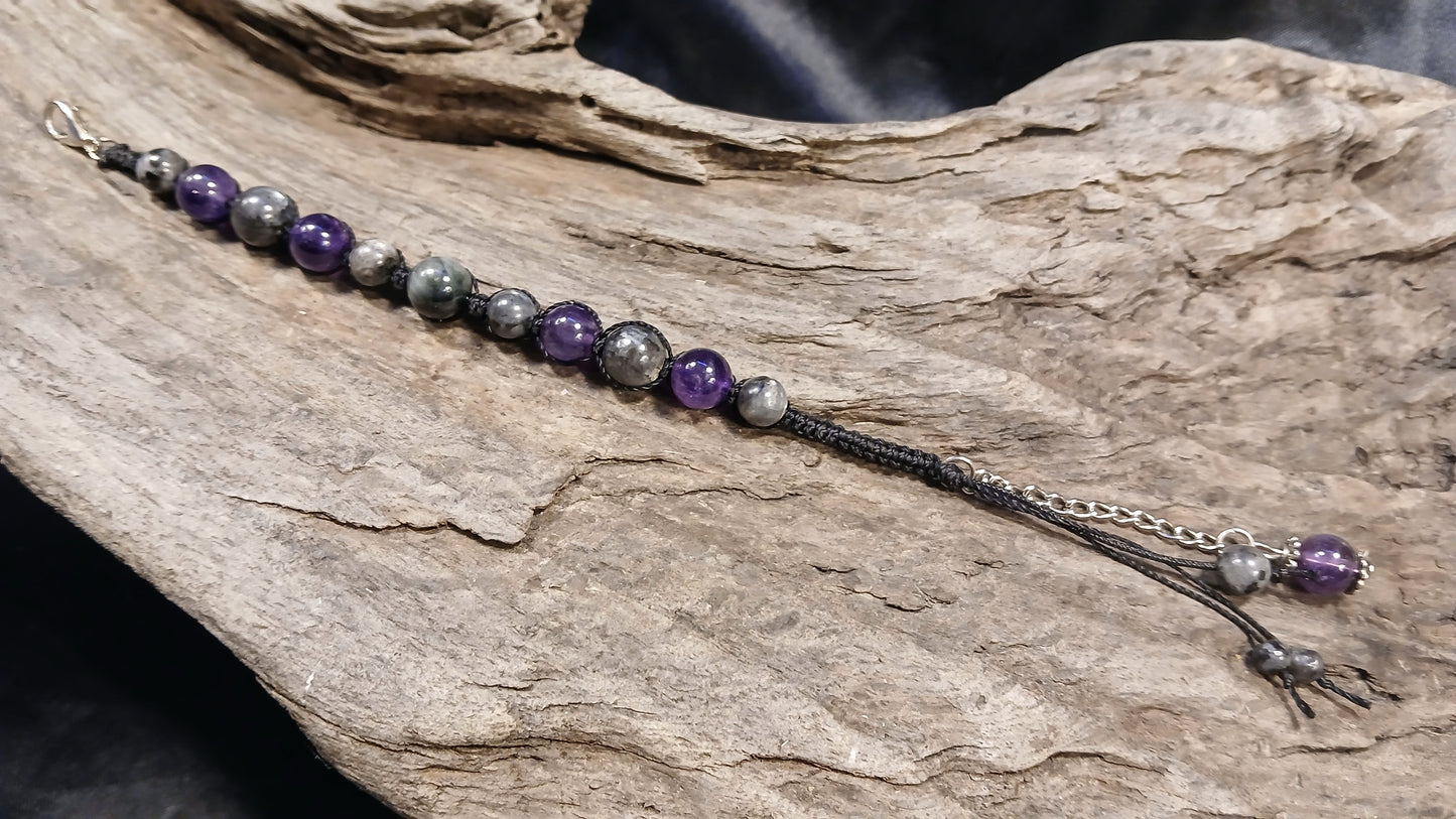 Eagle Eye, Larvikite and Amethyst