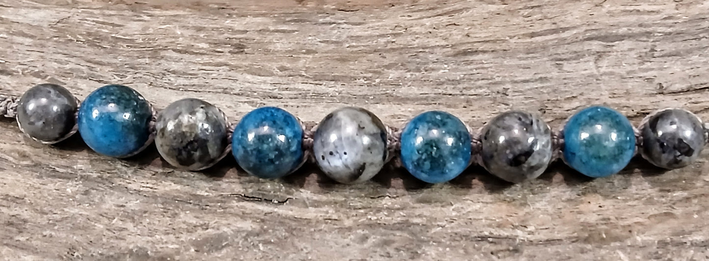 Larvikite & Blue Apatite