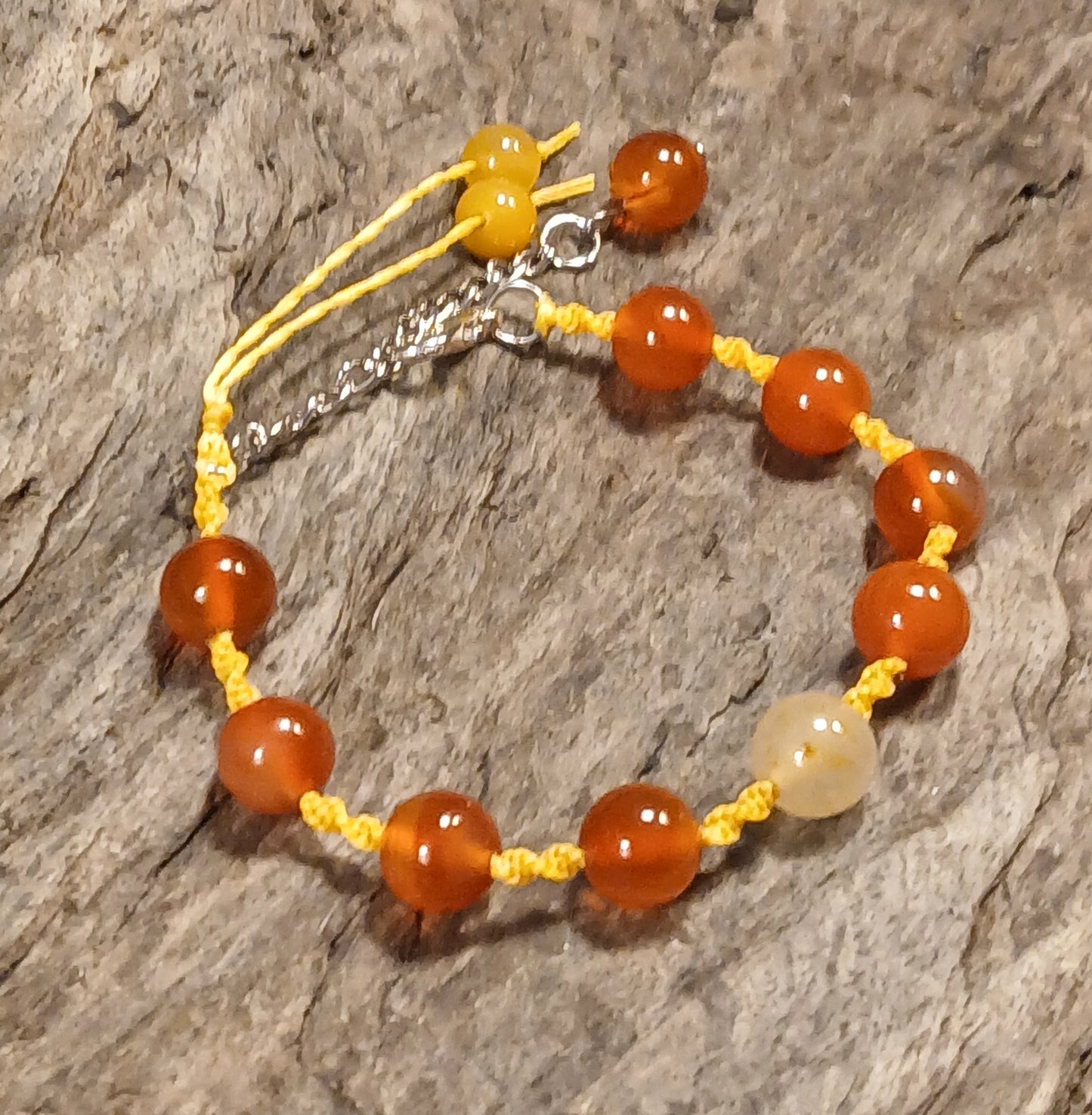 Golden Thread Jade & Carnelian