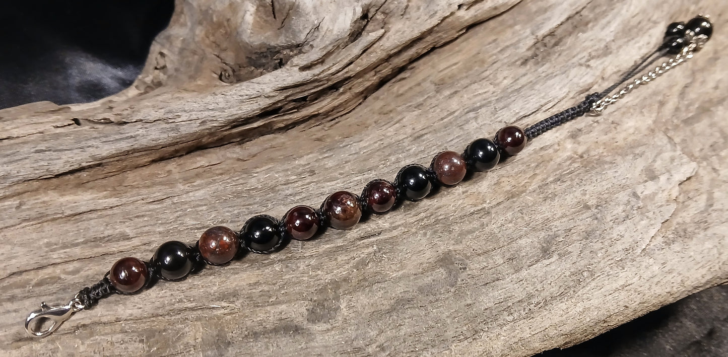 Garnet, Bloodstone and Black Tormaline