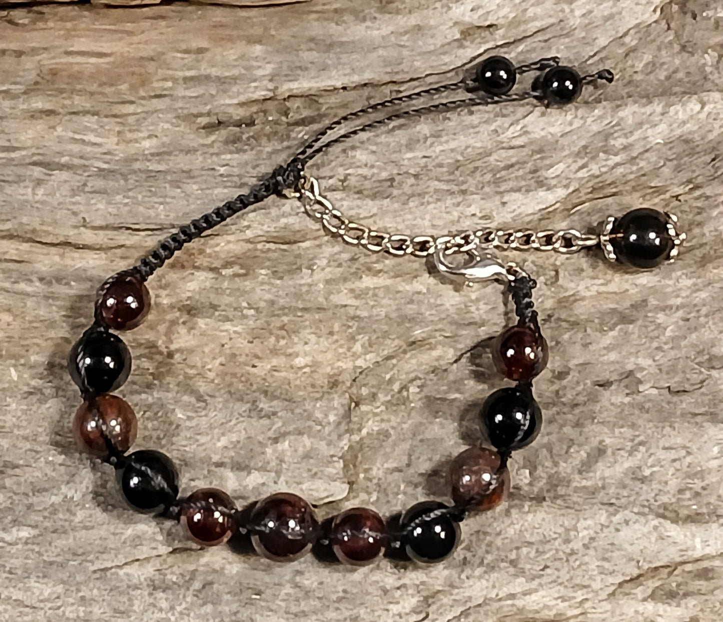 Garnet, Bloodstone and Black Tormaline