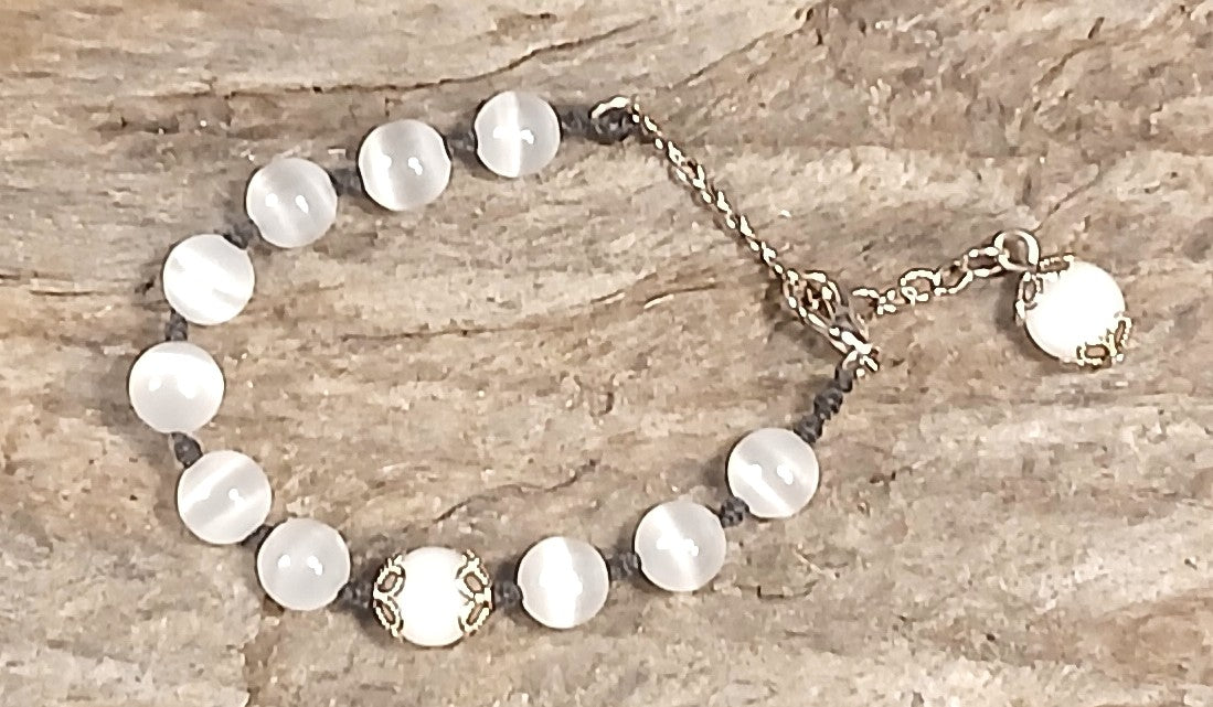 White Moonstone & Satin Spar
