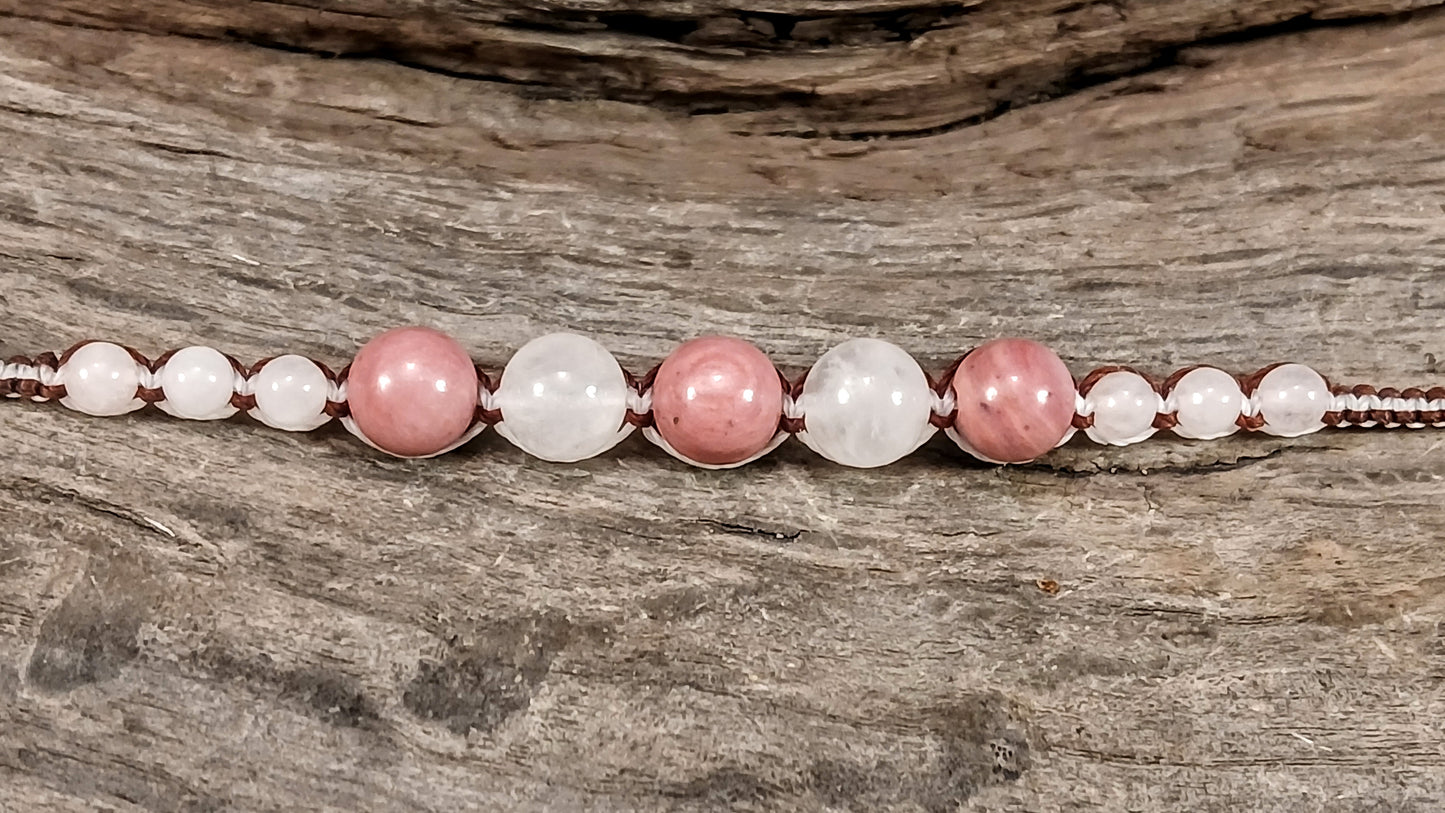 Rhodonite & Rose Quartz