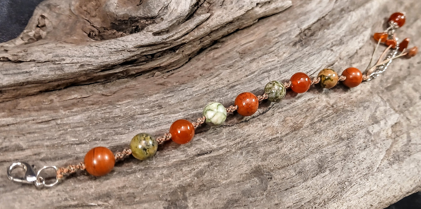 Red and Green Jasper & Carnelian