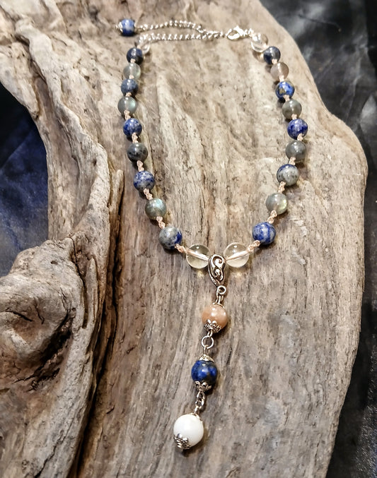 Sunstone and Moonstone Necklace