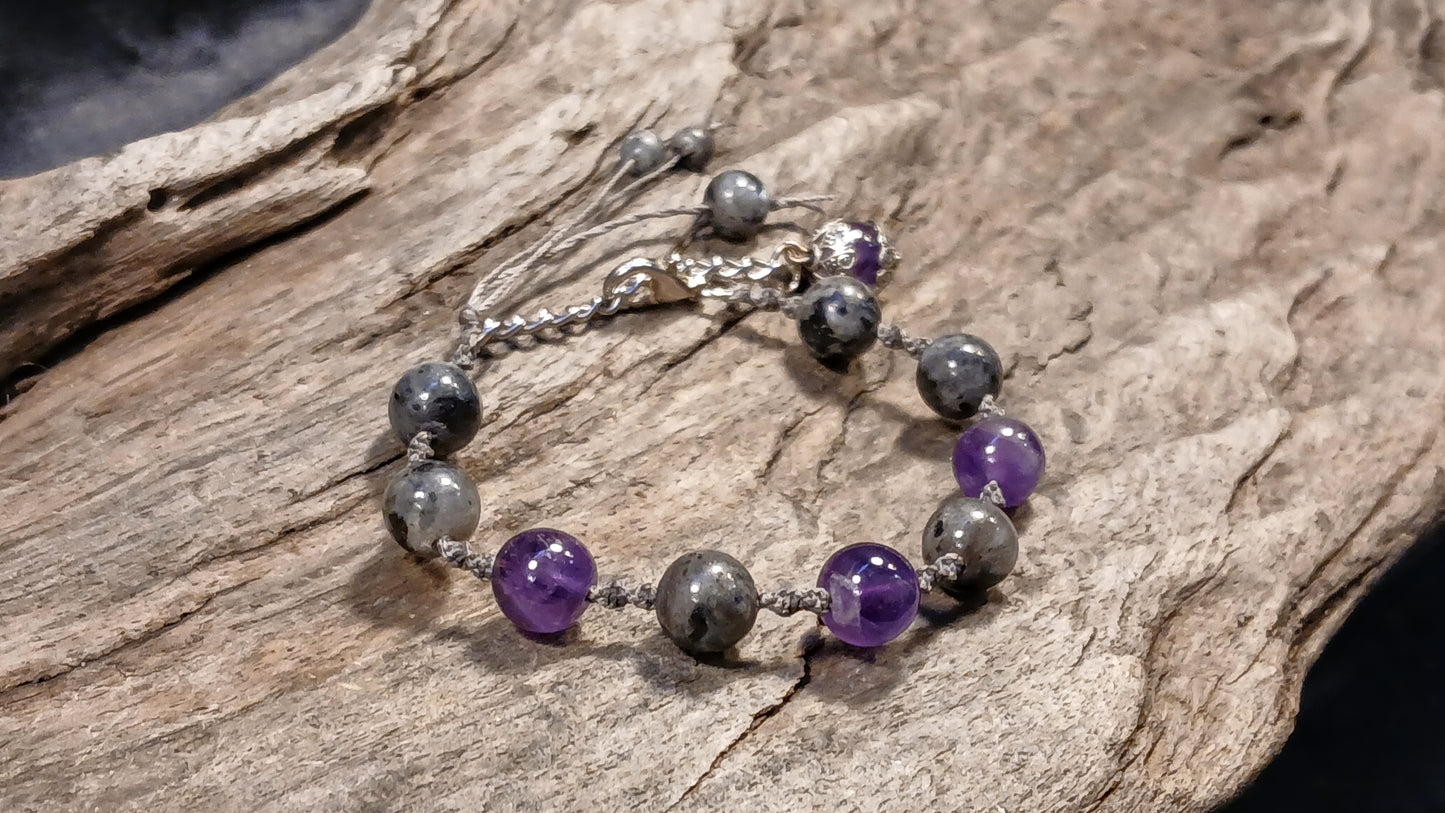 Amethyst & Larvikite