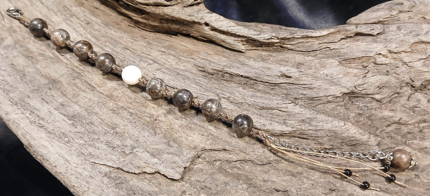 White Moonstone & Coffee Spectralite