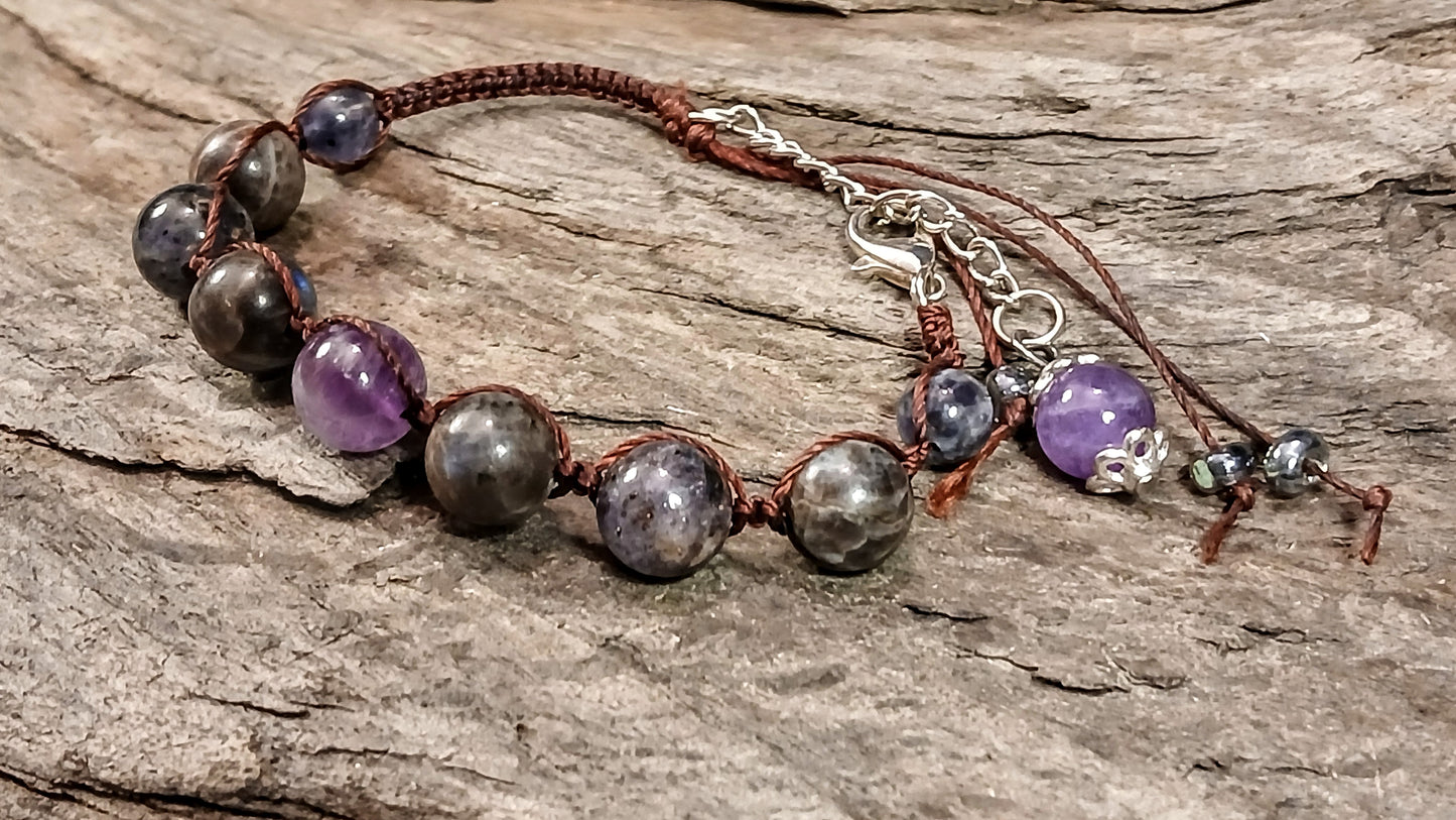 Amethyst, Iolite & Coffee Spectralite