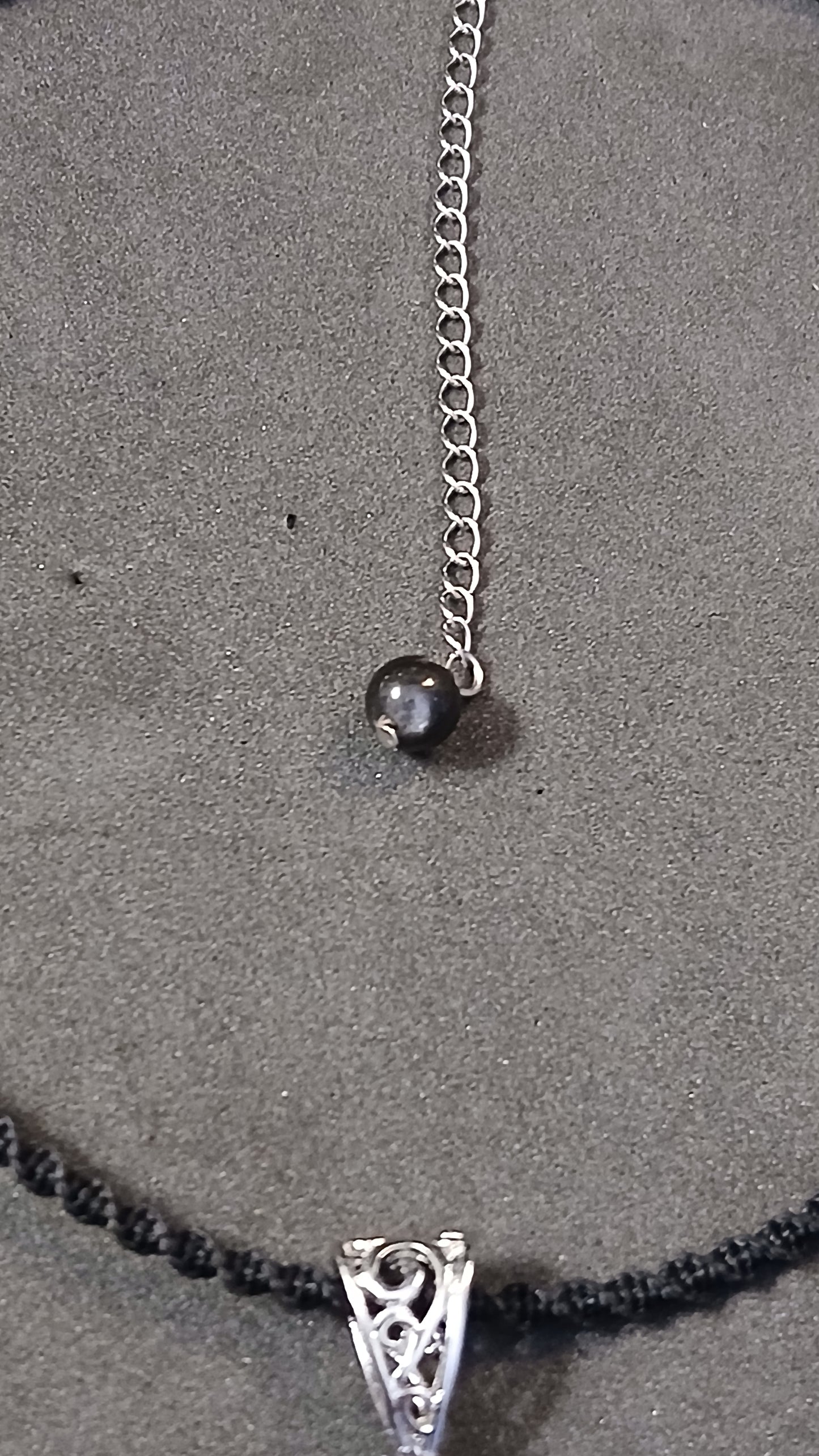 Silver Sheen Obsidian Choker/Collar