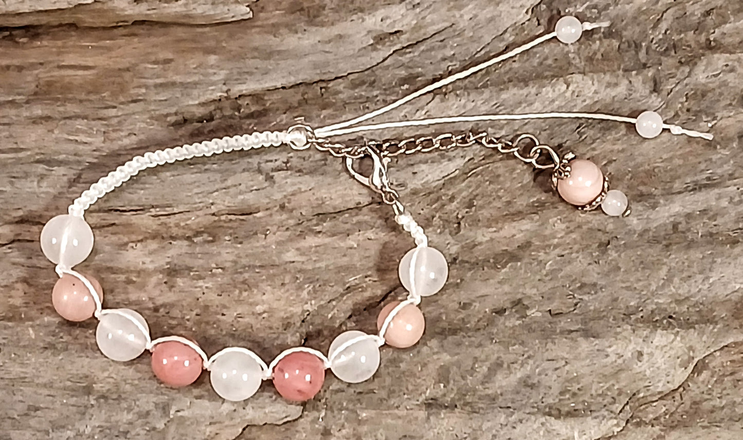 Rose Quartz & Rhodonite