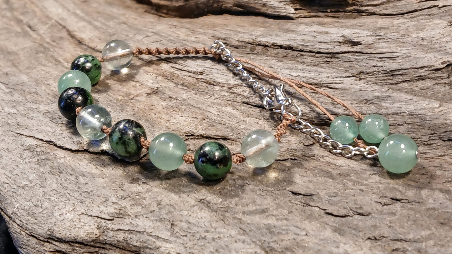 Flourite, Zoisite & Adventurine