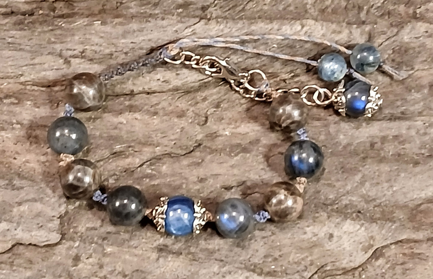 Blue Kyanite, Spectralite and Coffee Spectralite