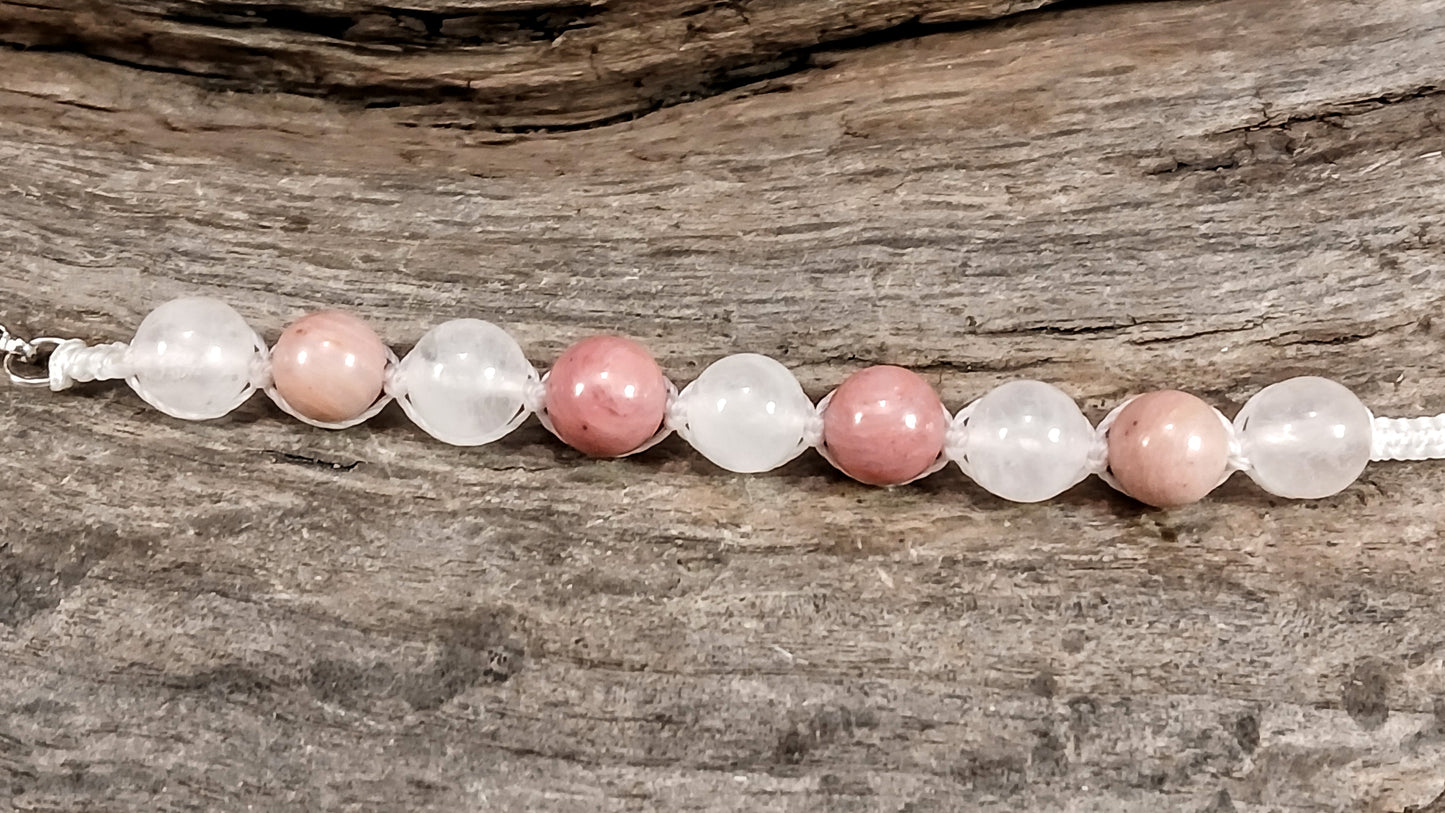 Rose Quartz & Rhodonite