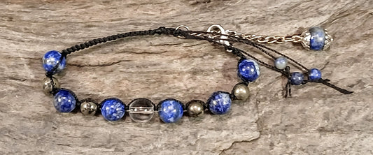 Himalayan Clear Quartz, Lapis Lazuli and Pyrite