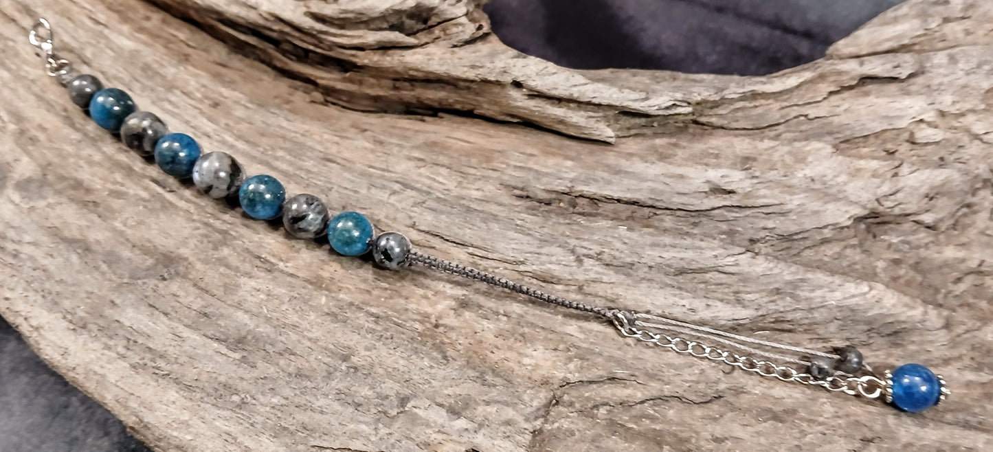 Larvikite & Blue Apatite