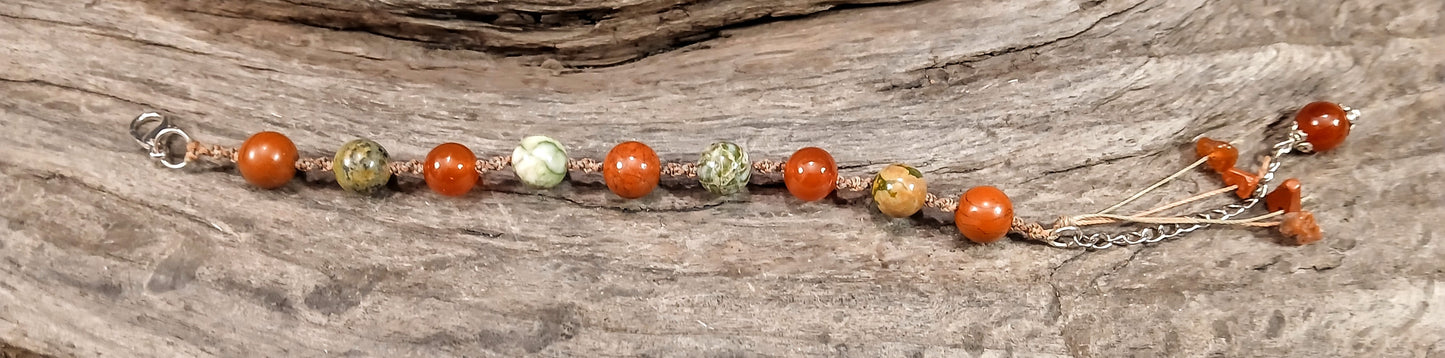 Red and Green Jasper & Carnelian
