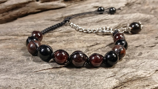 Garnet, Bloodstone and Black Tormaline