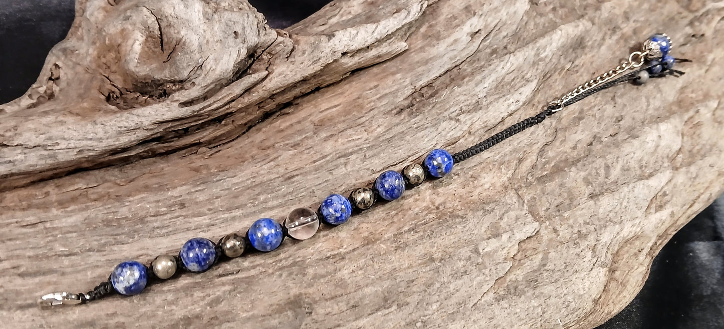 Himalayan Clear Quartz, Lapis Lazuli and Pyrite