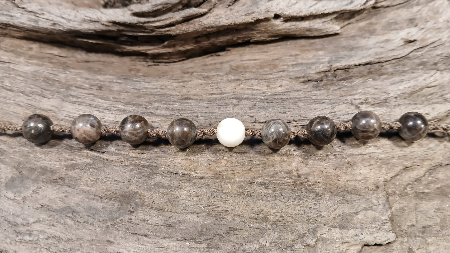 White Moonstone & Coffee Spectralite