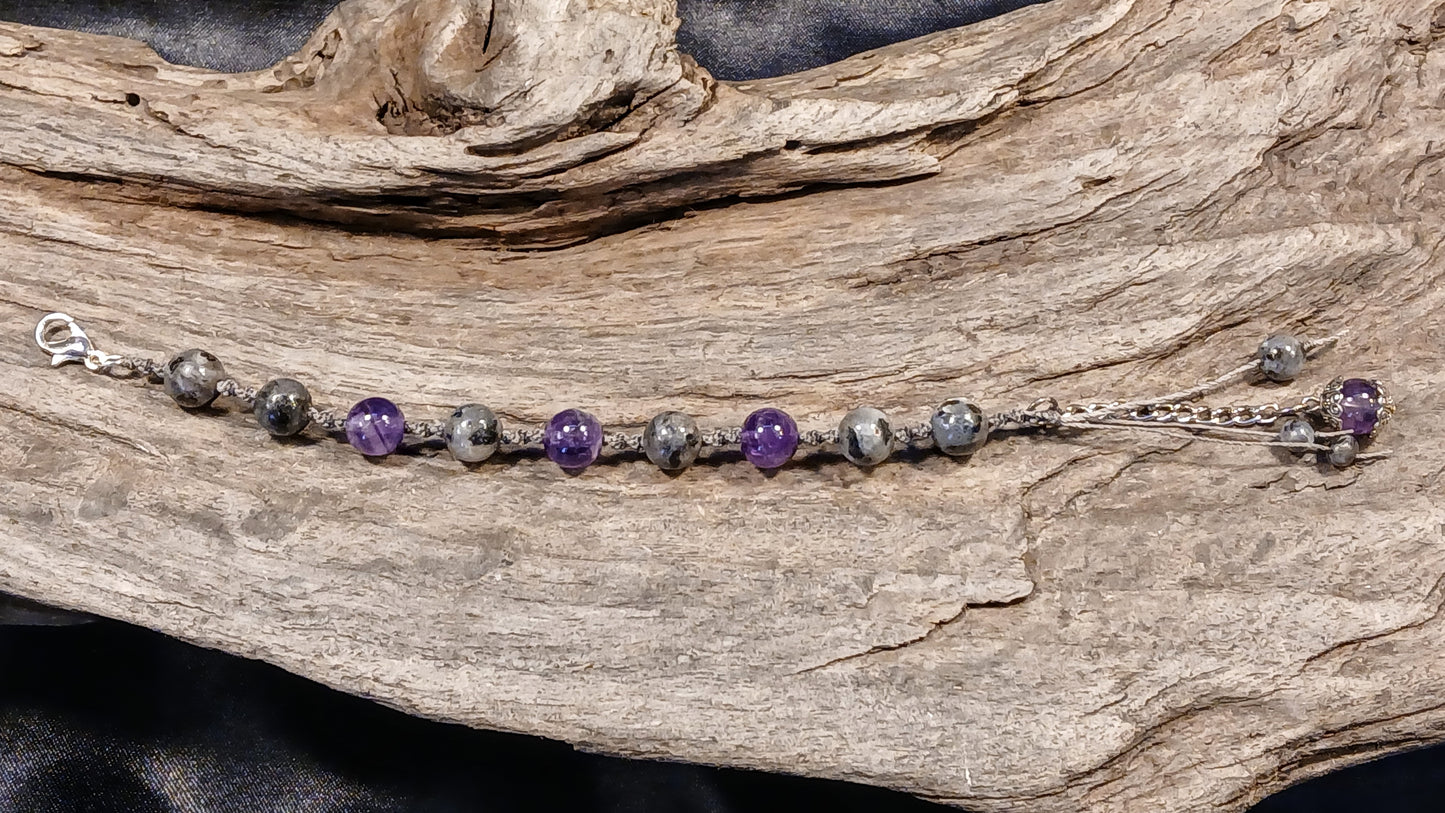 Amethyst & Larvikite
