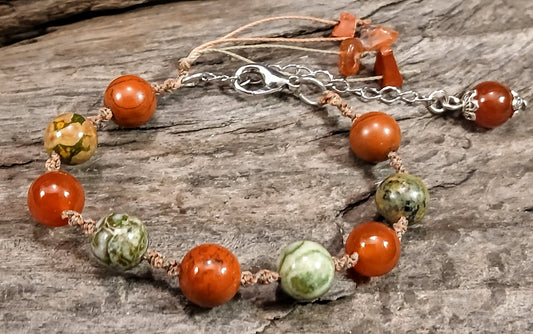 Red and Green Jasper & Carnelian