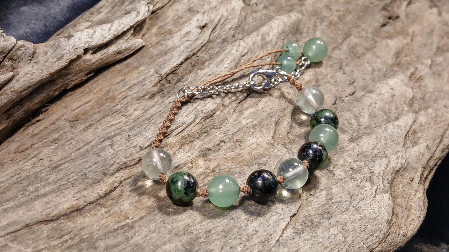 Flourite, Zoisite & Adventurine