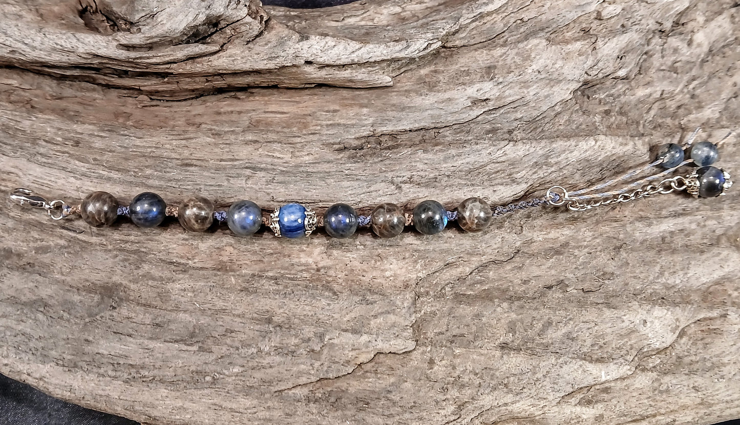 Blue Kyanite, Spectralite and Coffee Spectralite
