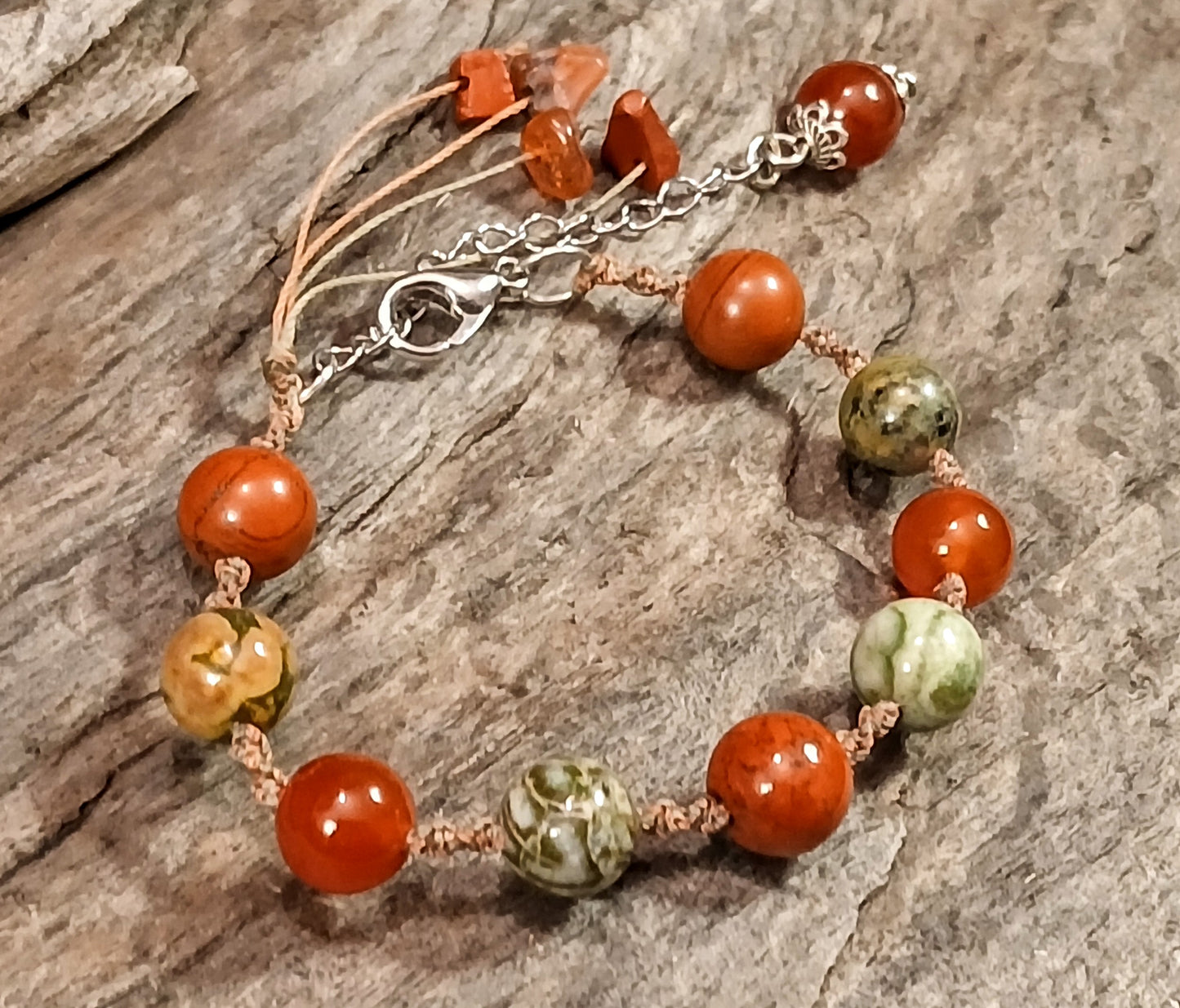 Red and Green Jasper & Carnelian