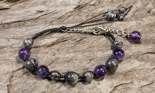 Eagle Eye, Larvikite and Amethyst