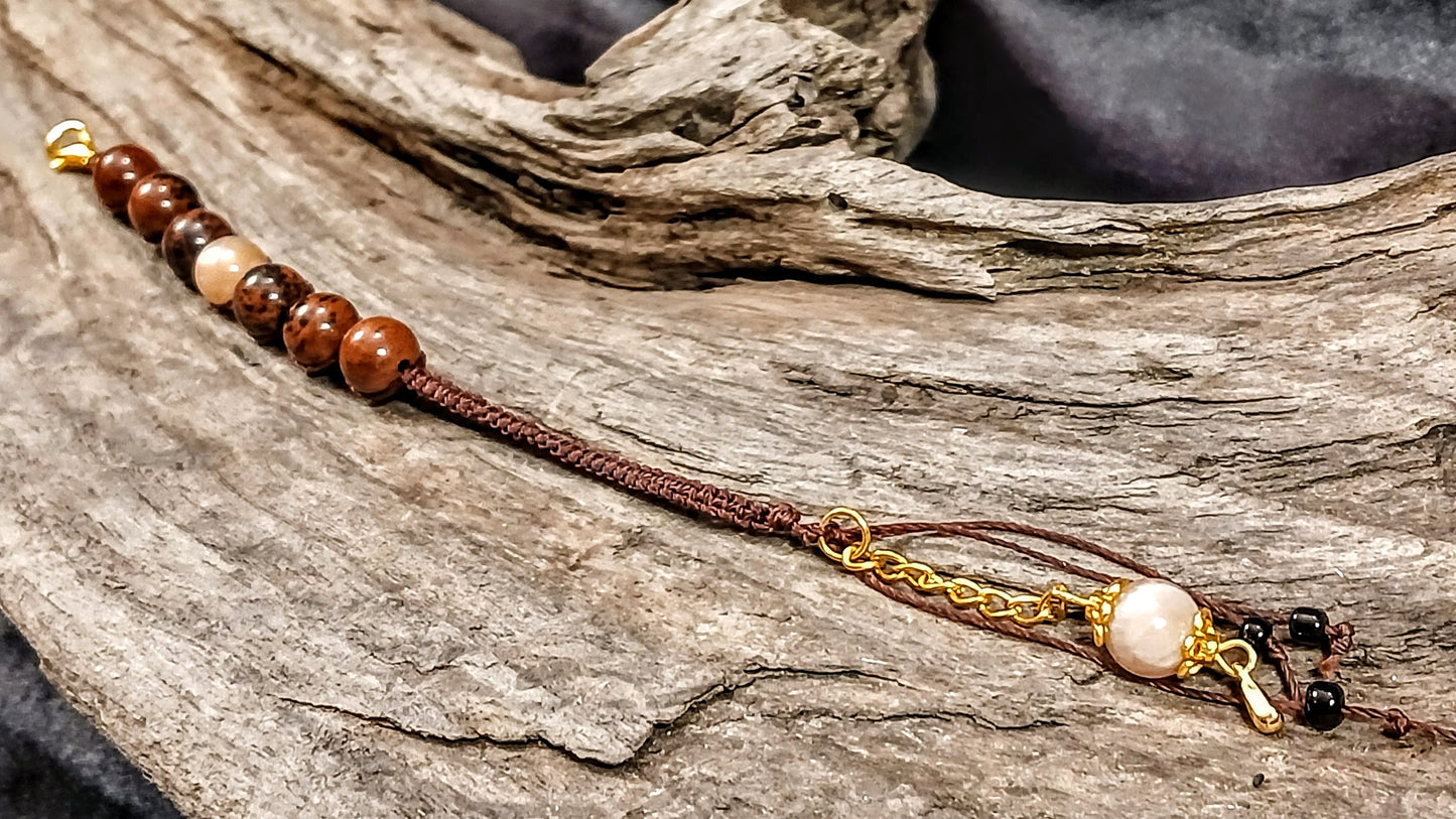 Sunstone & Mahogany Obsidian