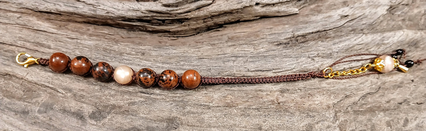 Sunstone & Mahogany Obsidian