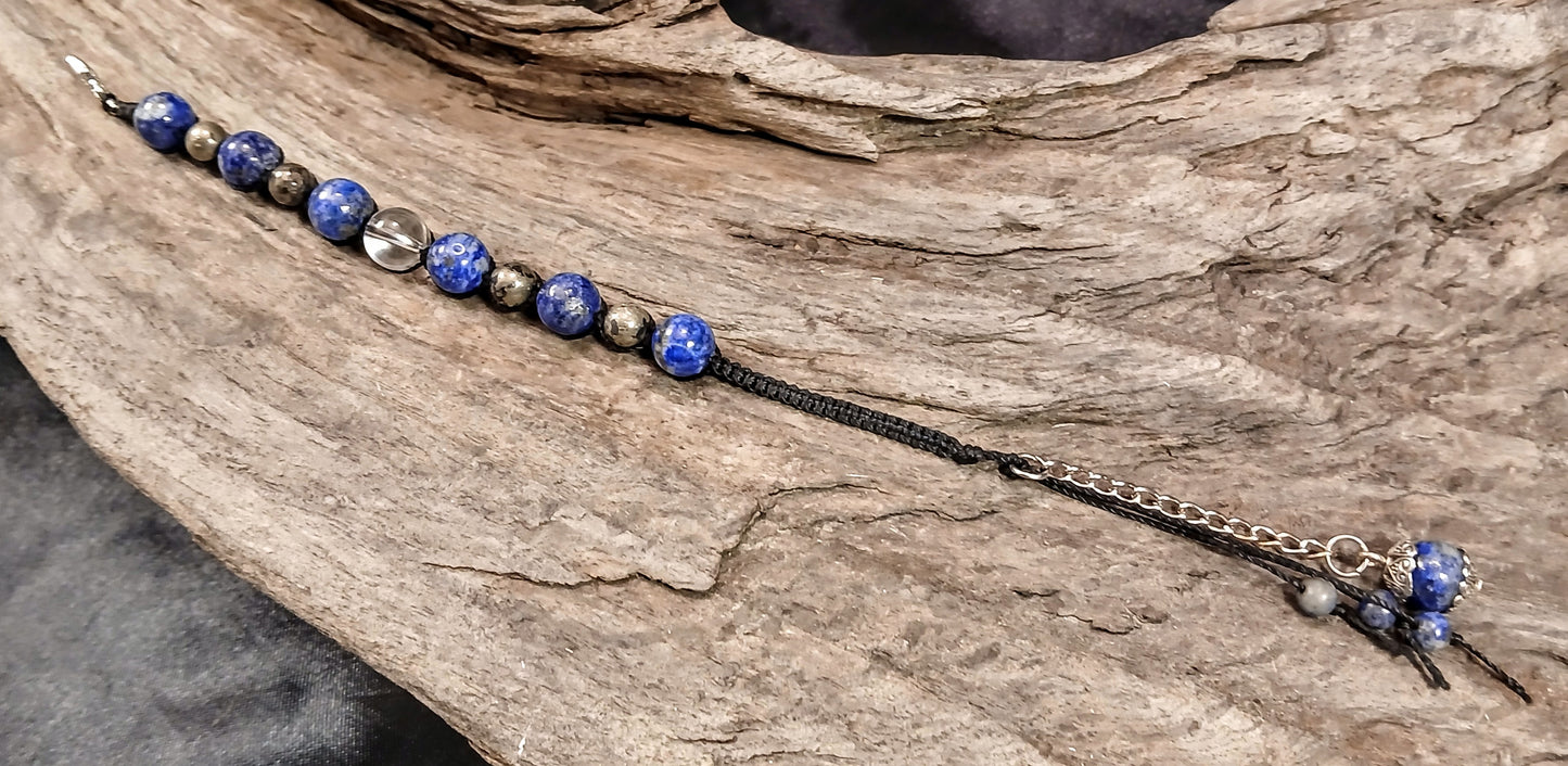 Himalayan Clear Quartz, Lapis Lazuli and Pyrite